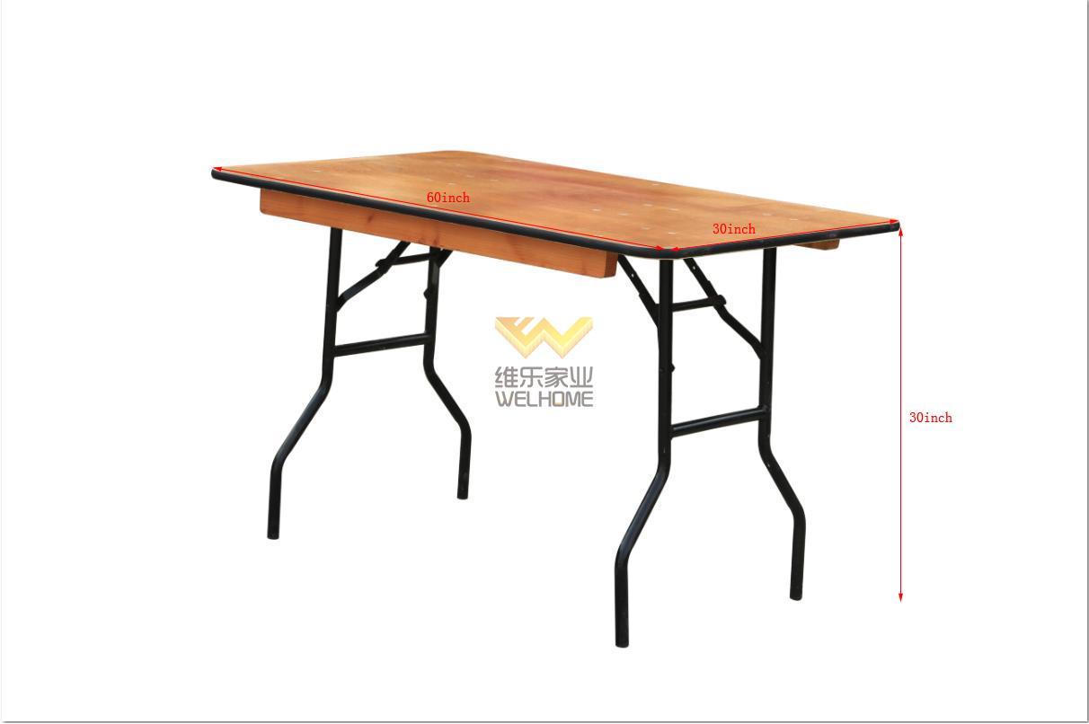 cheap hotsale wooden event table foldable table for event and hospitality